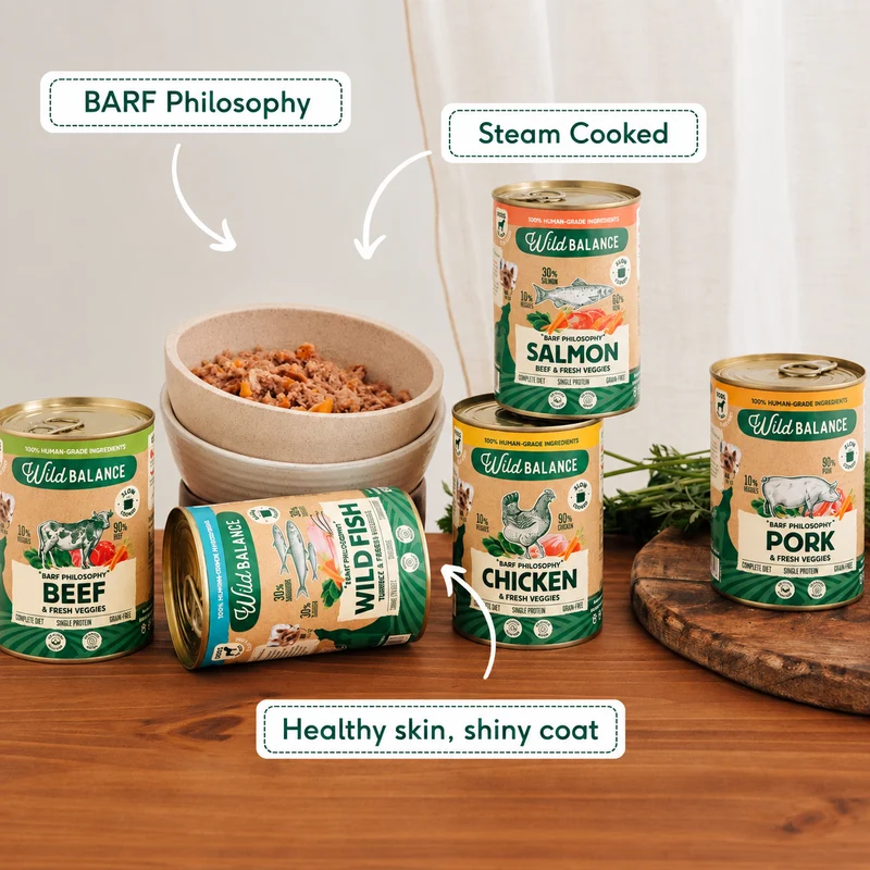 Wild Balance BARF Philosophy Turkey & Fresh Veggies Wet Dog Food 400G