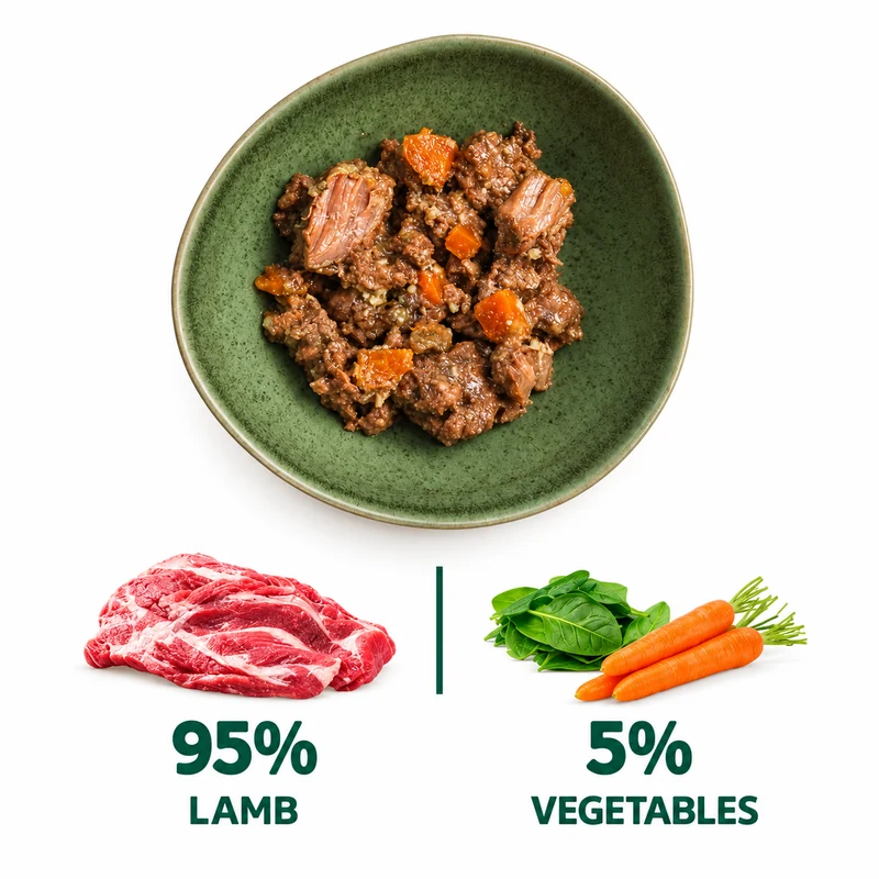 Wild Balance BARF Philosophy Lamb & Fresh Veggies Wet Dog Food 400G