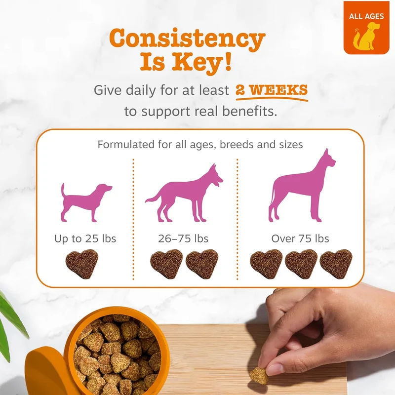 Zesty Paws Hip & Joint Mobility Bites Soft Chews Duck Flavor For Dogs 90pcs