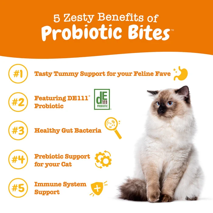 Zesty Paws Probiotic Bites Soft Chews Chicken Flavor For Cats 60pcs
