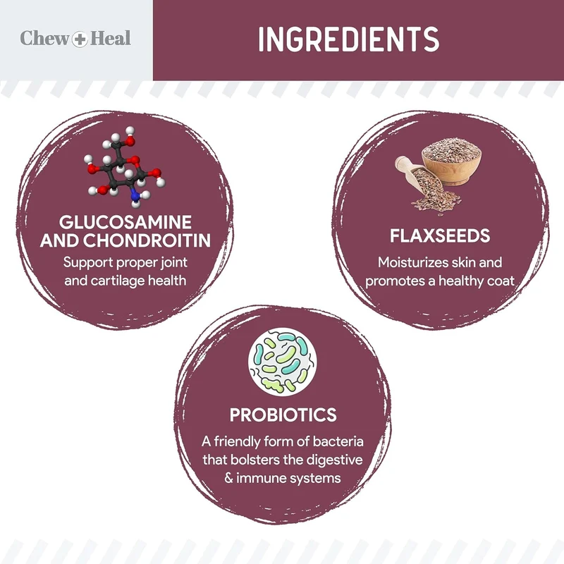 Chew + Heal Senior 12-In-1 Advanced Multivitamin Soft Chews For Dogs 120 Chews