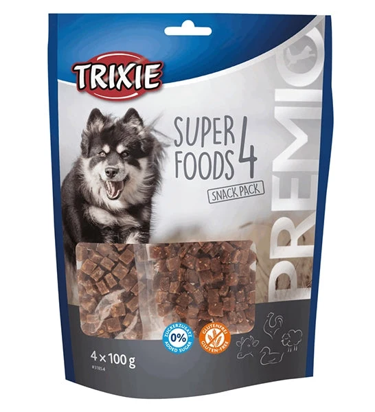 Expiry Date 11-Nov-26 Trixie Premio 4 Superfoods Dog Treats - 4X100G