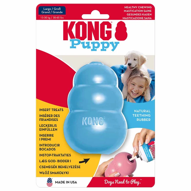 Kong Puppy Natural Teething Rubber Cone Chew Toy