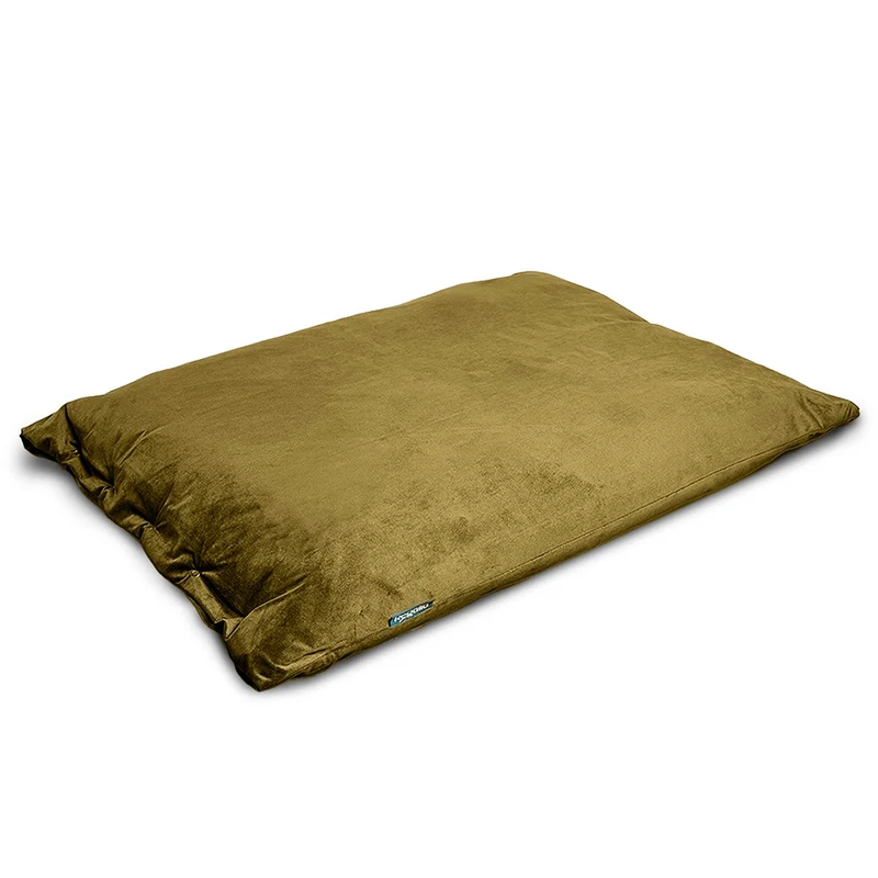 Regalia Velvet Deep Duvet Non-Slip Dog Bed - Green/Medium