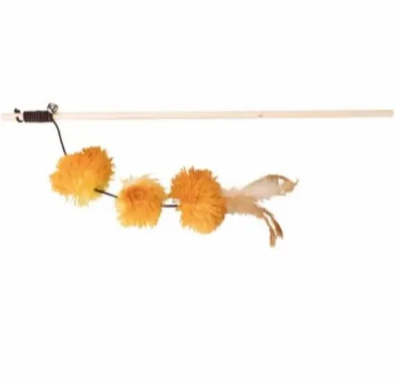 Trixie Playing Rod with Pompom Balls Toy for Cats