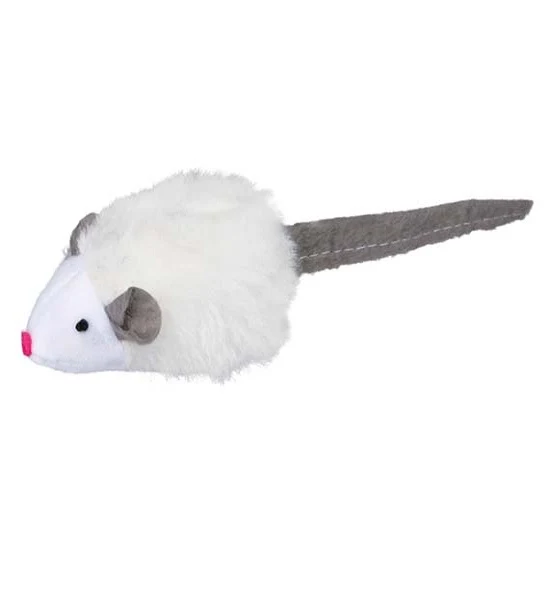 Trixie Plush Squeaky Mice Chase & Chew Toy for Cats - With Catnip