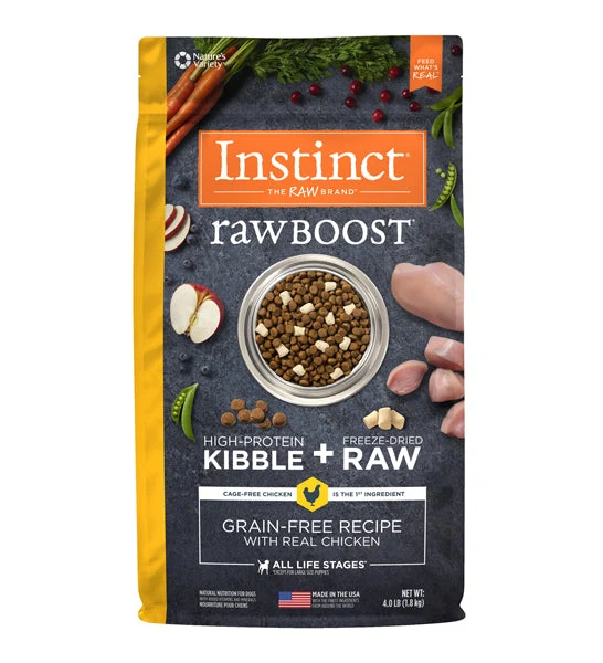 Expiry Date 06-Dec-26 Instinct Raw Boost Kibble Chicken Dry Dog Food - 10LBS