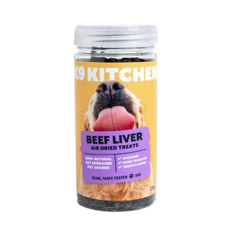 Expiry Date 24-Nov-26 The K9 Kitchen Beef Liver Air Dried Dog Treats - 50G