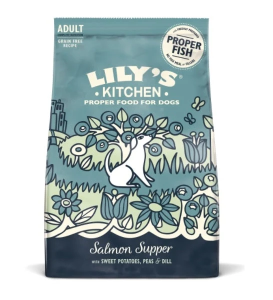 Lily's Kitchen Salmon Supper Adult Dog Dry Food - 2.5KG (Minorly Damaged)