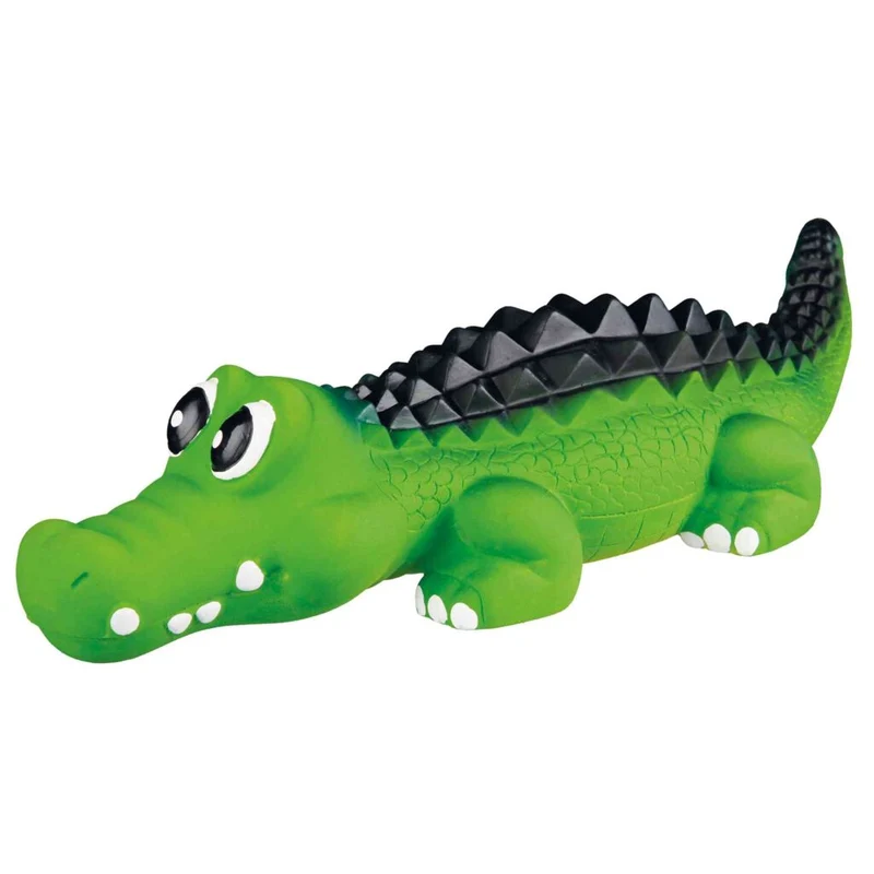 Trixie Latex Crocodile Dog Chew Toy Green 33cm