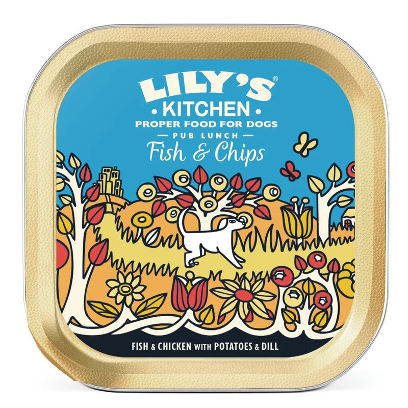 Lily's Kitchen Fish & Chips Wet Dog Food 150G