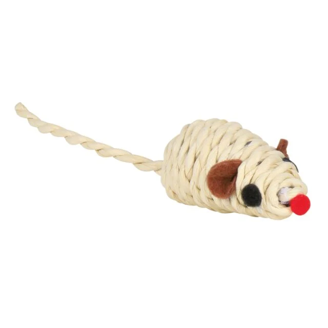 Trixie Cuddly & Chew Mice - Cat Toy With Rattle 5CM (Dup)