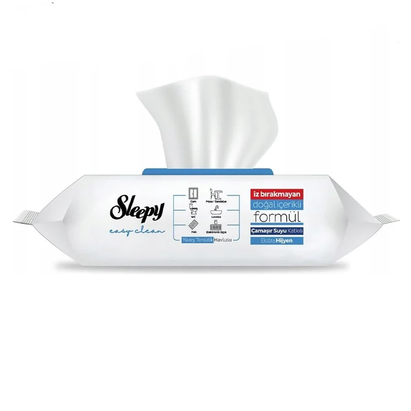 Sleepy Lingettes Nettoyage Hygiène Renforcée à l'Eau de Javel - 100 Lingettes