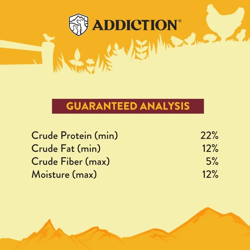 Addiction Country Chicken & Apricot Dinner Air-Dried Dog Food 910G