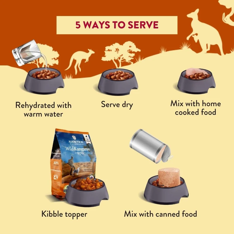 Addiction Outback Kangaroo Feast Grain-Free Air-Dried Dog Food 910G