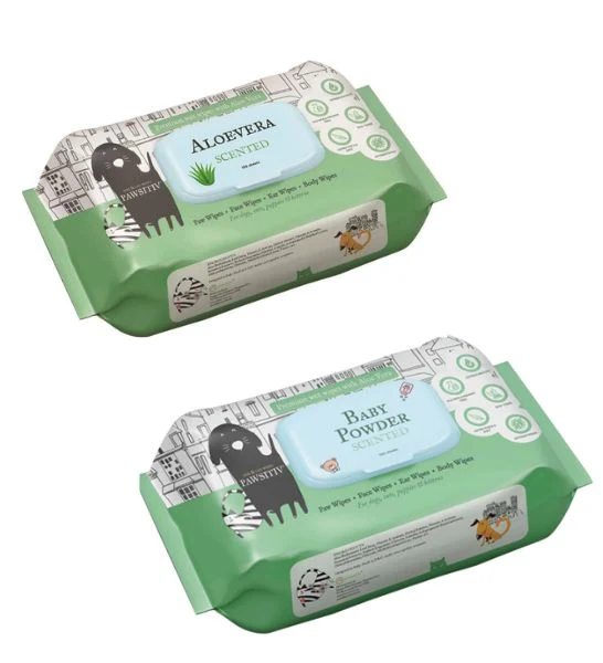 Pawsitiv Pet Wipes Scented for Dogs & Cats
