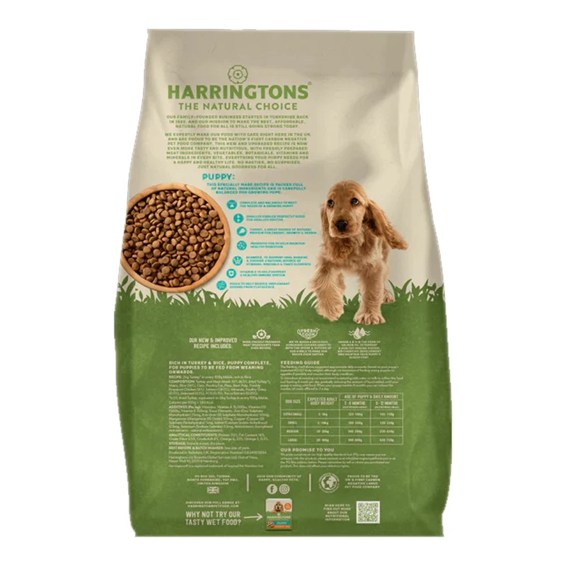Harringtons Complete Puppy Turkey & Rice Dry Food