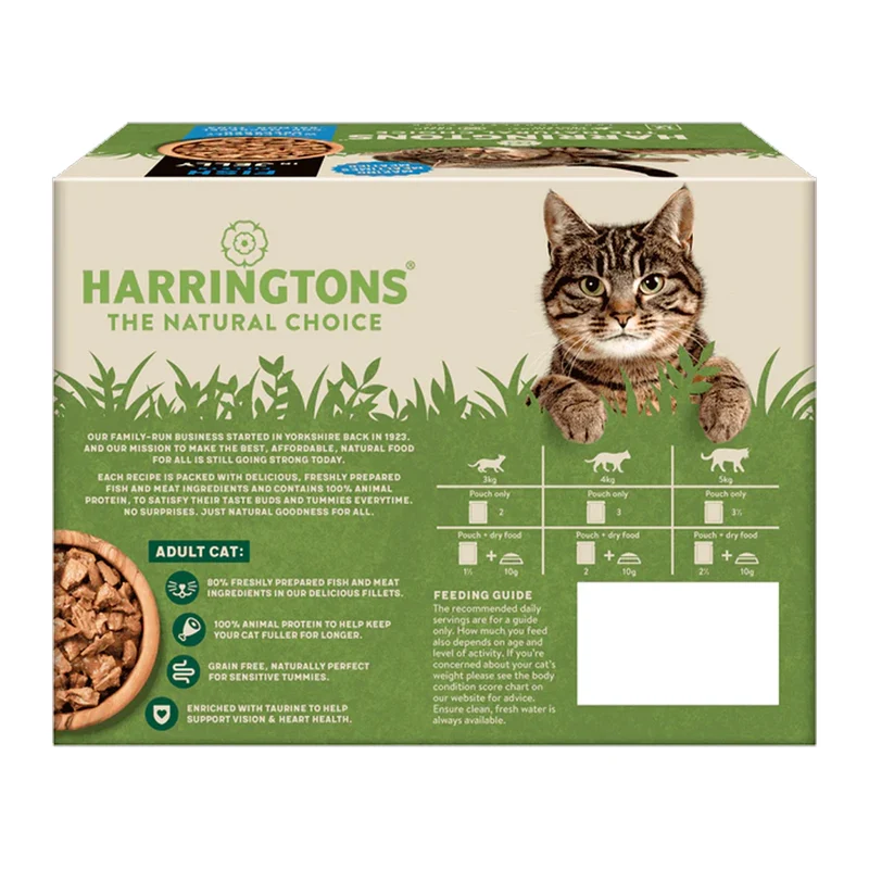 Harringtons Fish in Jelly Wet Cat Food 12X85G