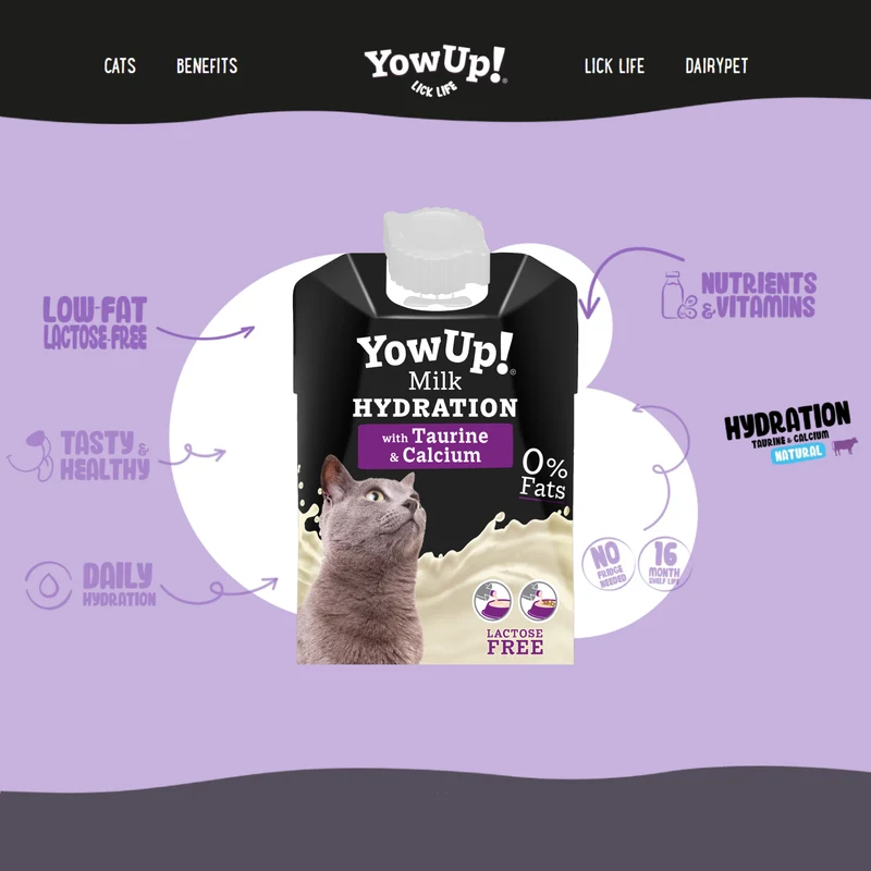 YowUp Lactose Free Milk Hydration For Cats 200ml