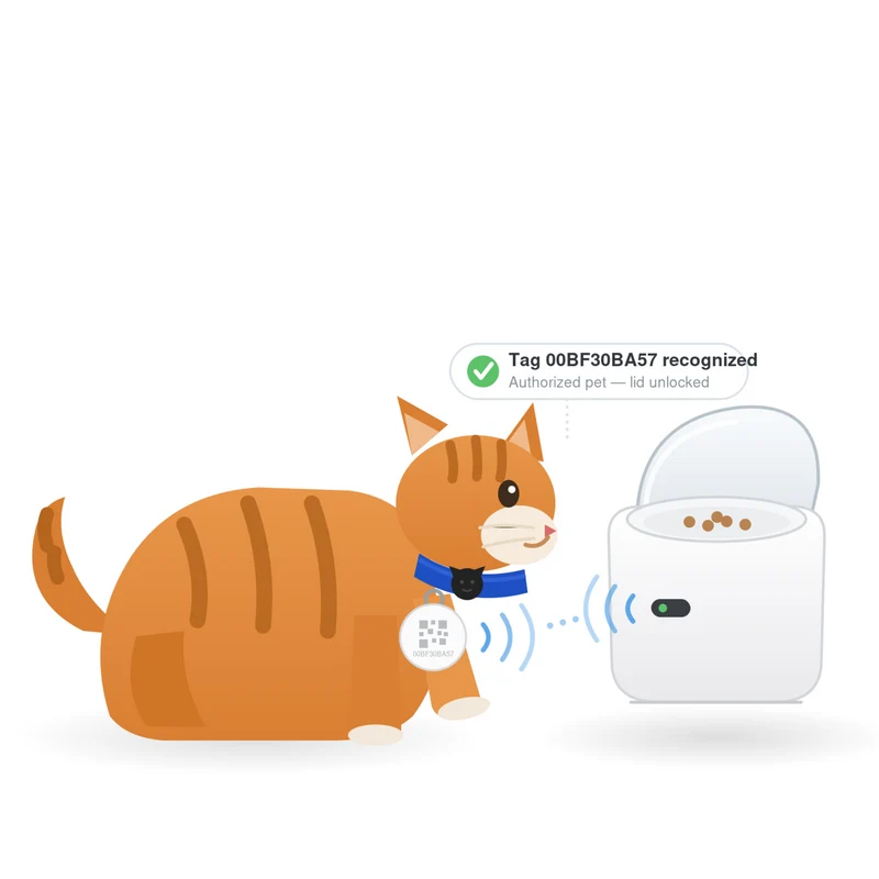 Petoneer PA001 RFID Cat Tag & Collar for NutriCare Feeder