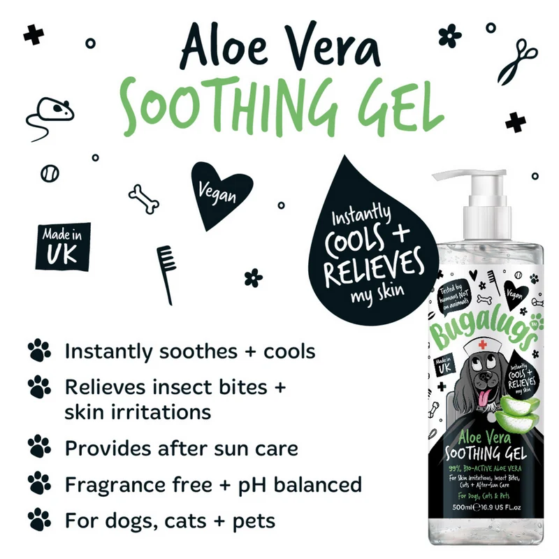 Bugalugs Aloe Vera Soothing Gel for Pets 250ML