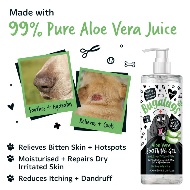 Bugalugs Aloe Vera Soothing Gel for Pets 250ML