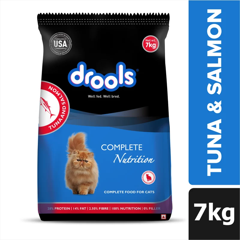 Drools Complete Nutrition Tuna & Salmon Adult Dry Cat Food 7Kg
