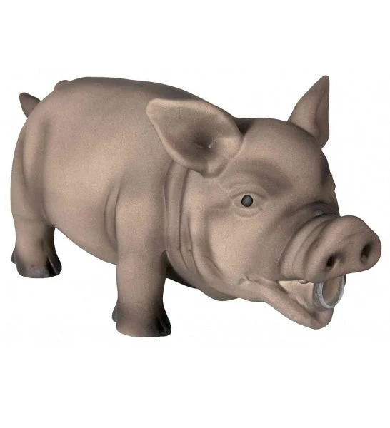 Trixie Latex Pig with Original Animal Sound Toy for Dogs