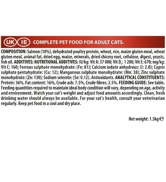 PURINA Pro Plan Vital Functions Adult Dry Cat Food 1.5KG