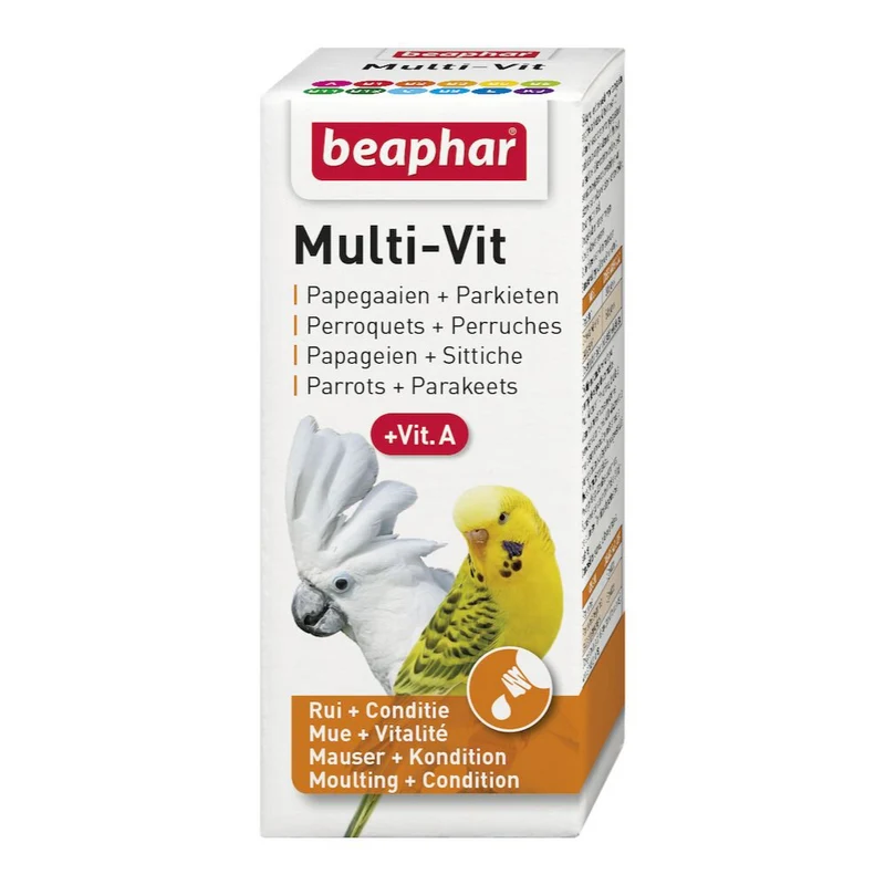 Beaphar Multi-Vit Food Supplement For Parrots 20ml