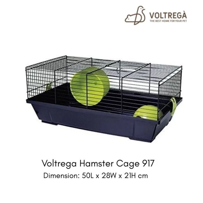 Voltrega 917 Hamster Cage 50x28x21cm Black