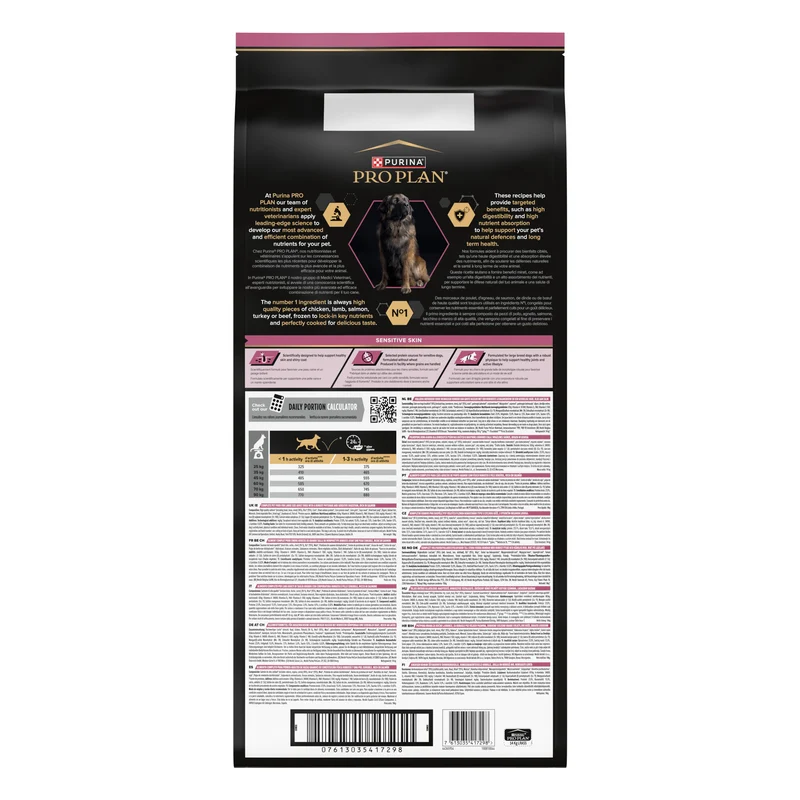 PURINA Pro Plan Adult Large Robust Sensitive Skin Dry Dog Food With Salmon 14KG