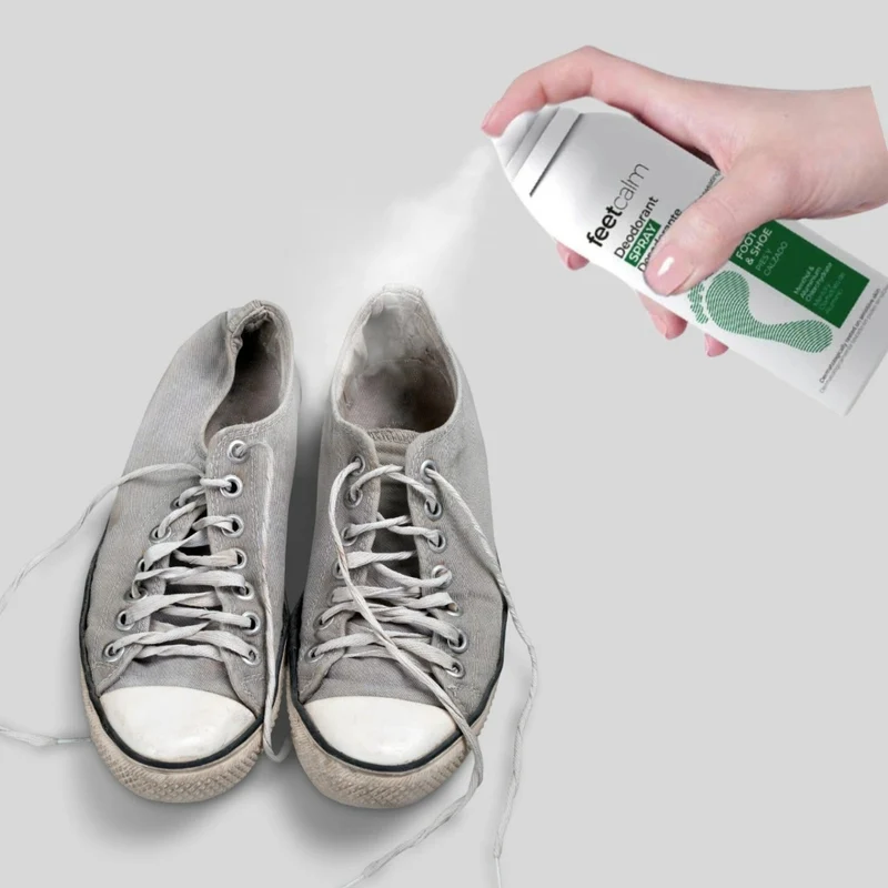 Spray desodorante y antitranspirante para pies y calzado