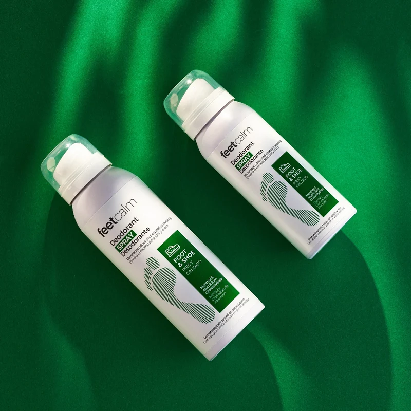 Spray desodorante y antitranspirante para pies y calzado