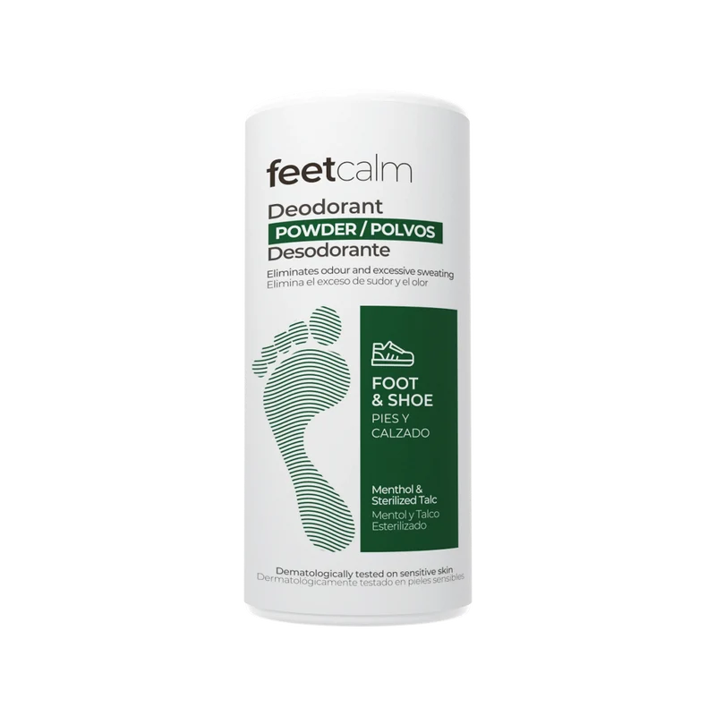 Polvos desodorantes y absorbentes para pies y calzado 100 gr
