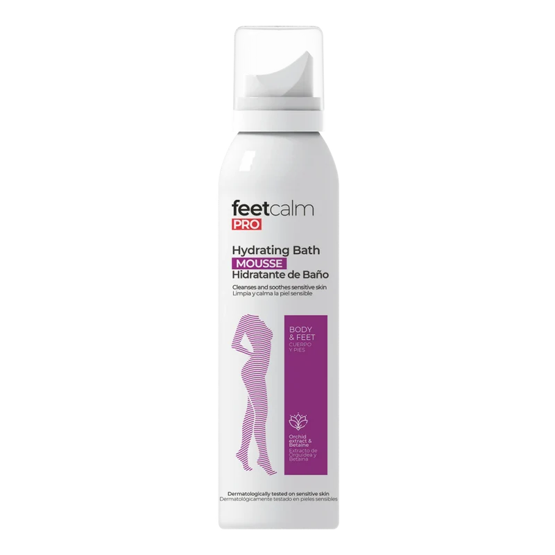Mousse hidratante de baño para cuerpo y pies