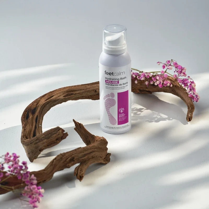 Mousse hidratante de baño para cuerpo y pies
