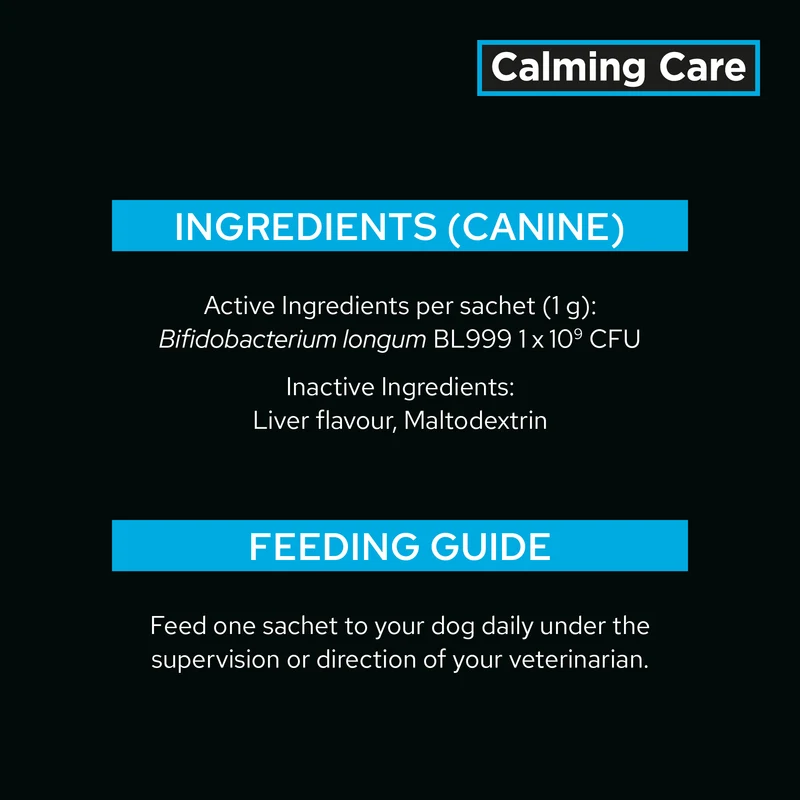 PURINA Pro Plan Veterinary Supplements Calming Care Dog Probiotic Anxiety Supplements 30X1G