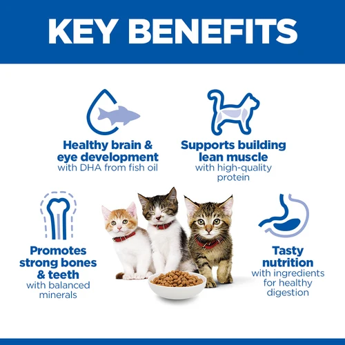 Hill's Science Plan Kitten Dry Cat Food With Chicken 1.5KG + 3pcs Feline Kitten Wet Cat Food In Pouches With Chicken 85G - Bundle