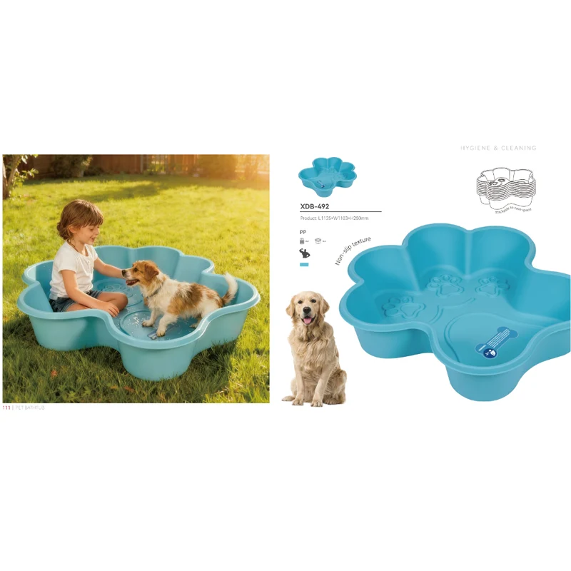 Bud & Billy Rigid Non-Slip Portable Dog Pool 113.5x110.3x25cm