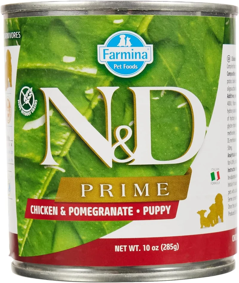 Farmina N&D Chicken & Pomegranate Prime Grain-Free Puppy Wet Dog Food 285G