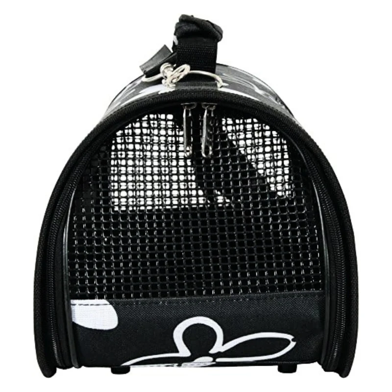 Zolux Flower Waterproof Pet Carrier With Removable Bottom - Black