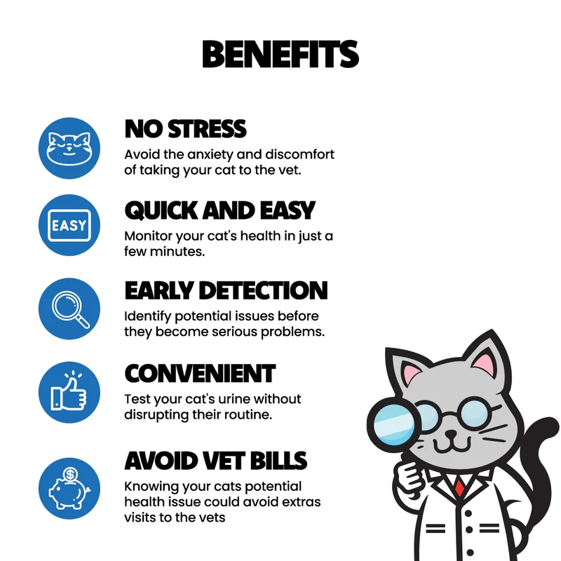 DR TED Cat Urine Test Kit for Hematuria/Blood 10g