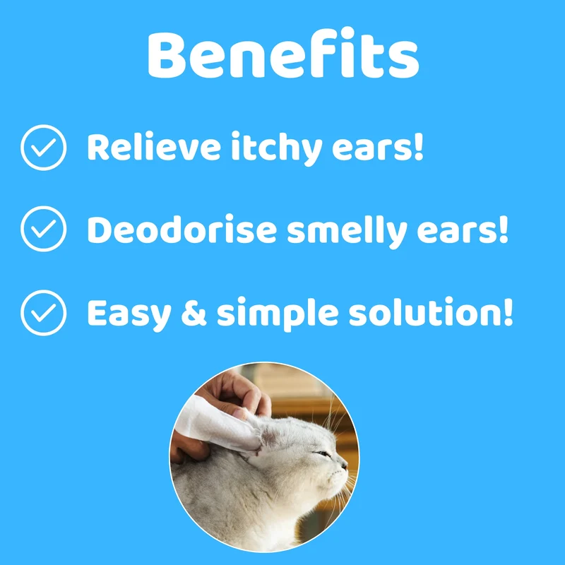 OurCatsLife Ear Wipes for Cats 50pcs