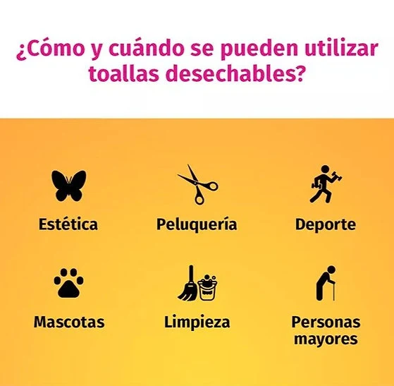 Toallas desechables de celulosa 40*80 cm, 100 uds.