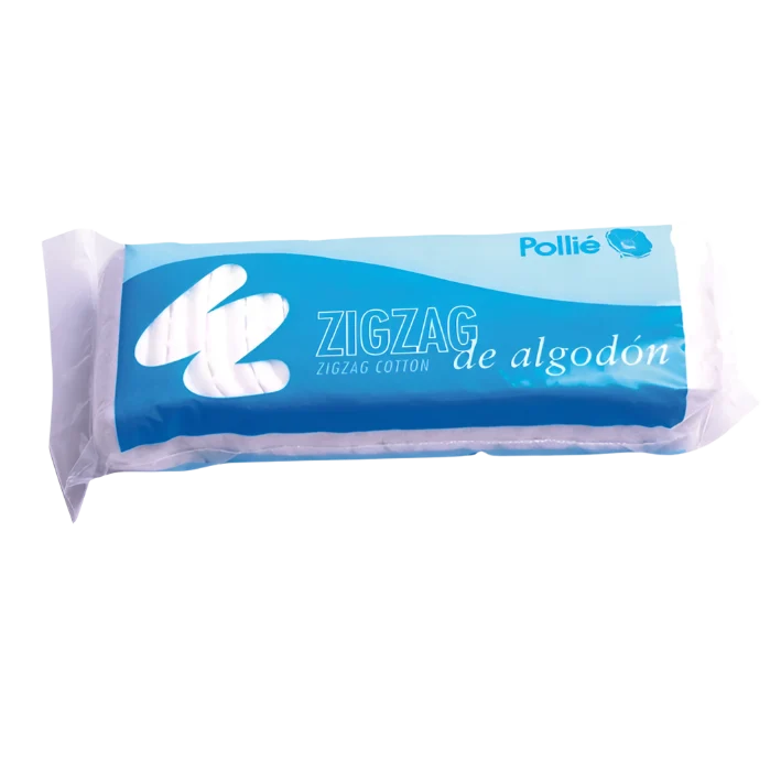 Tira de algodón plegado en zig-zag precortado, 100 gr