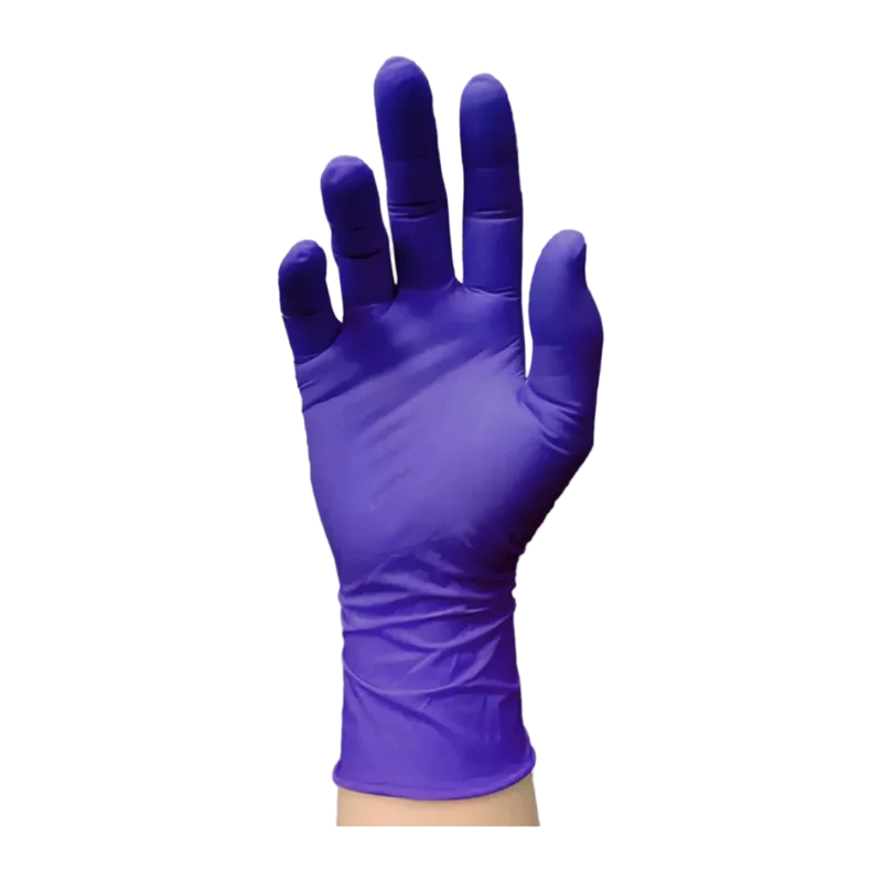 Guantes de nitrilo azul cobalto sin polvo, 100 uds.