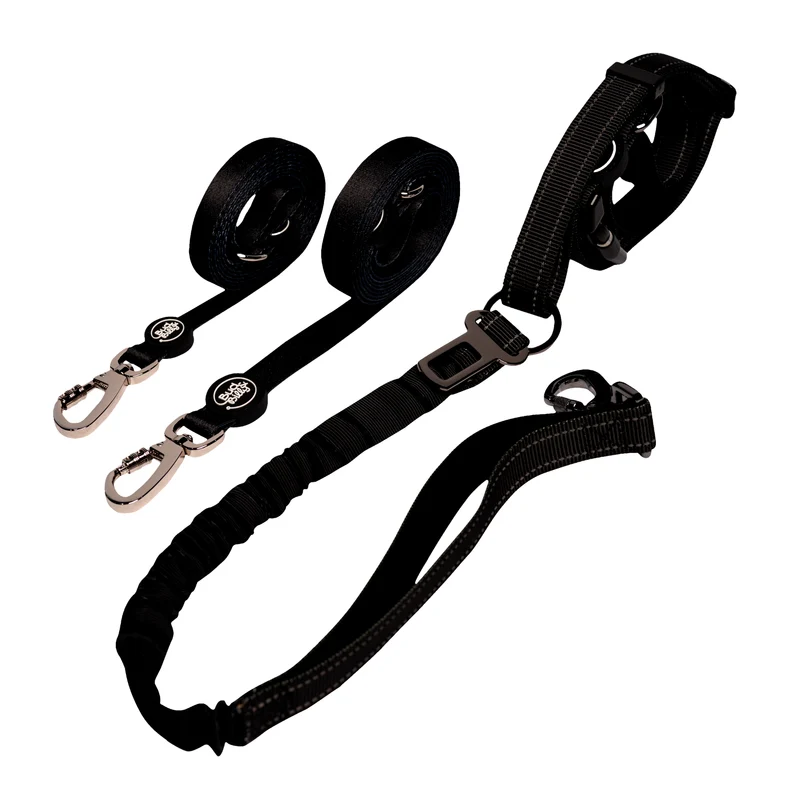 Bud & Billy Urban Black Handsfree Dog Harness 145-225x2.5cm