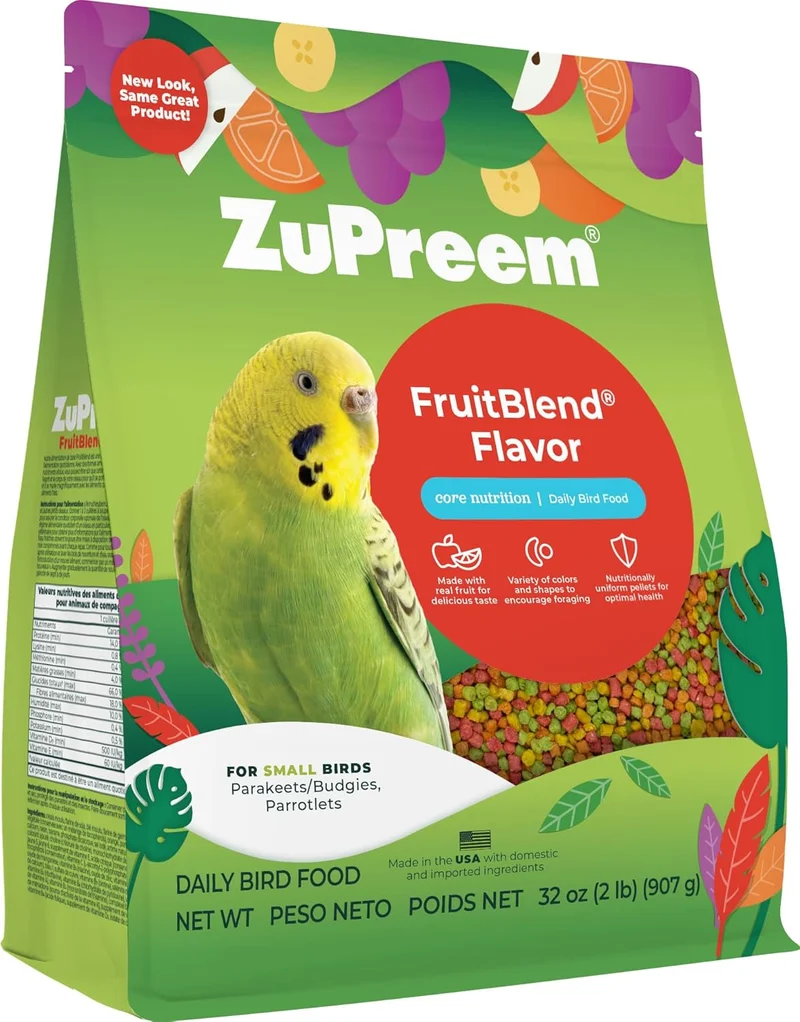 Zupreem Fruitblend Flavor For Small Birds Food 2lb