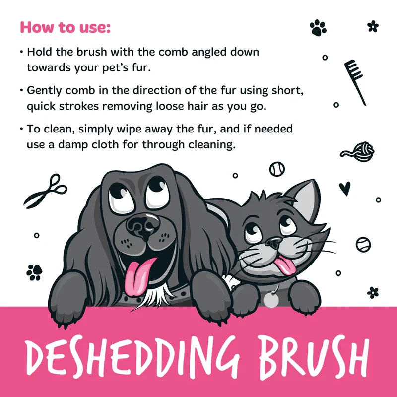 Bugalugs Deshedding Brush For Pets
